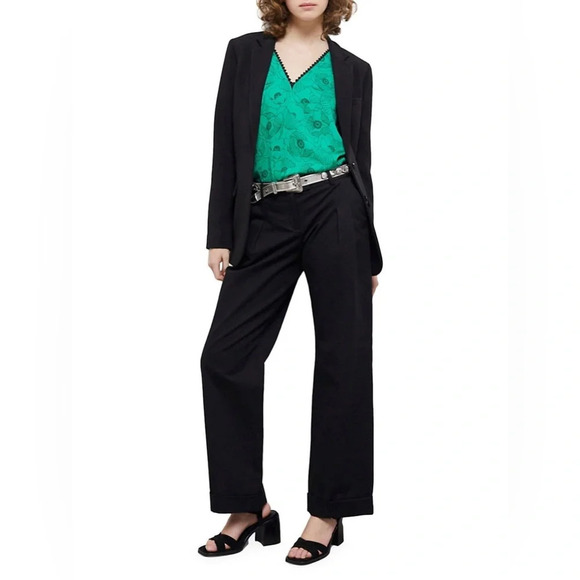 The Kooples Poppy-Print Sleeveless Top, BNWT, size “2” (M) - Picture 4 of 14